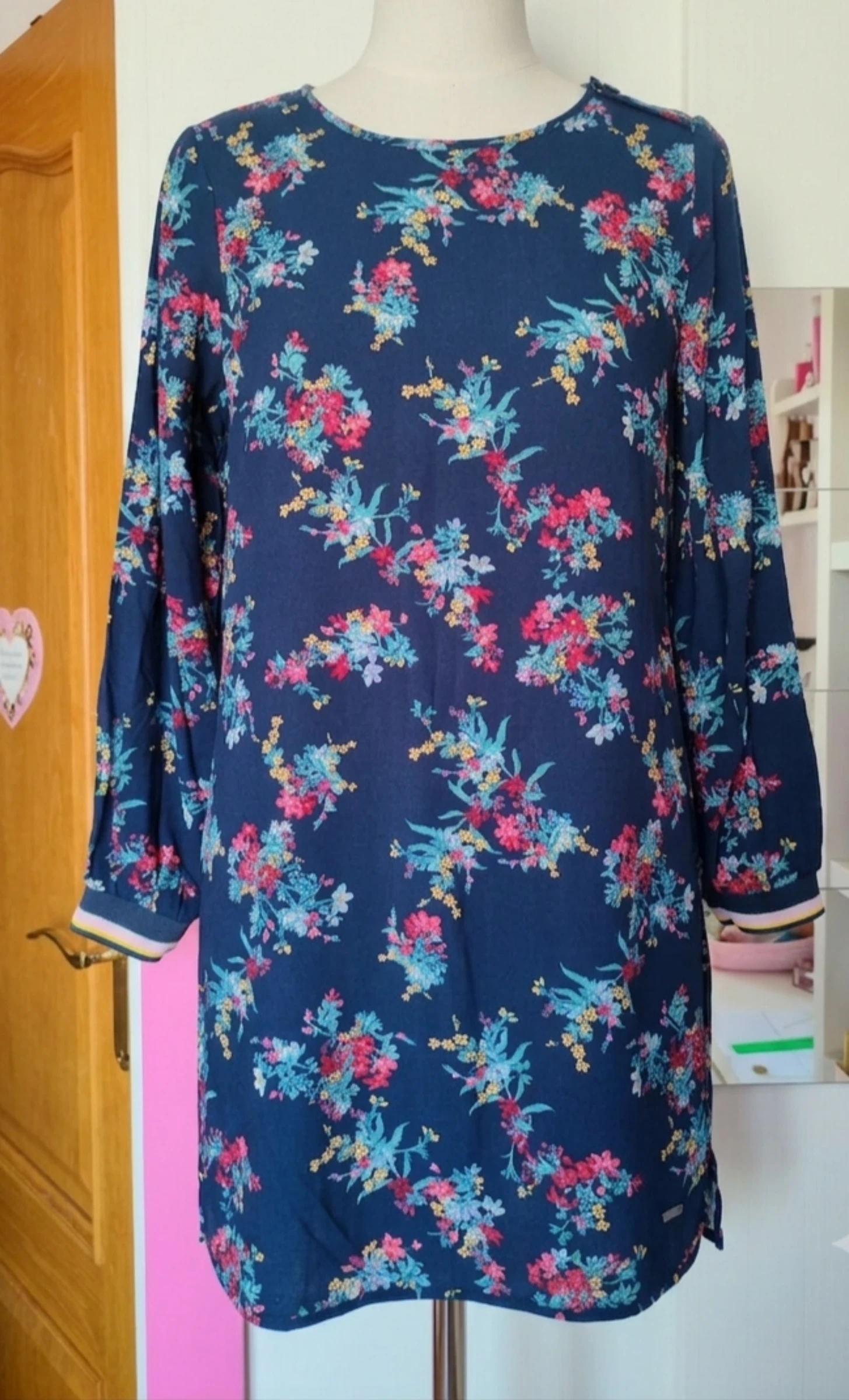Vestido flores manga larga Pepe Jeans Talla 14 años